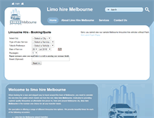 Tablet Screenshot of limohiremelbournecity.com.au